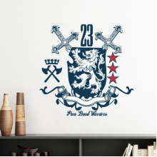  medieval knights of eu lion emblem vinyl wall decoration sticker poster wallpaper decal self adhesive