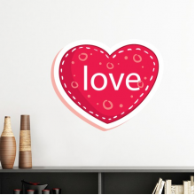 Valentine's Day Pink Heart Love Dot Vinyl Wall Decoration Sticker Poster Wallpaper Decal Self Adhesive Valentine's Day Pink Heart Love Dot Vinyl Wall Decoration Sticker Poster Wallpaper Decal Self Adhesive