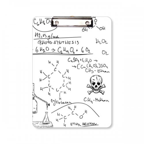 Calculus Organic Chestry Experiment Clipboard Folder Writing Pad Backing Plate A4