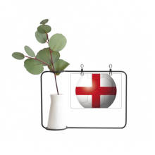 England National Flag Soccer Football Metal Picture Frame Cerac Vase Decor England National Flag Soccer Football Metal Picture Frame Cerac Vase Decor