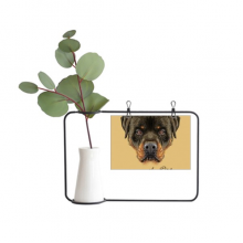Black Ferocious Rottweiler Dog Pet Animal Metal Picture Frame Cerac Vase Decor Black Ferocious Rottweiler Dog Pet Animal Metal Picture Frame Cerac Vase Decor
