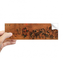 茶马古道中国画丝绸路线 矩形保险杠贴纸笔记本窗户车身贴