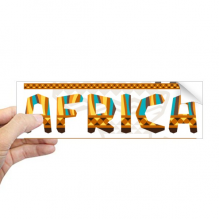 非洲地图剪影大象草原 矩形保险杠贴纸笔记本窗户车身贴