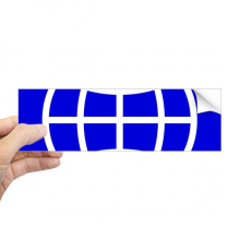 地球正方形警告禁止标志插画图案 矩形保险杠贴纸笔记本窗户车身贴