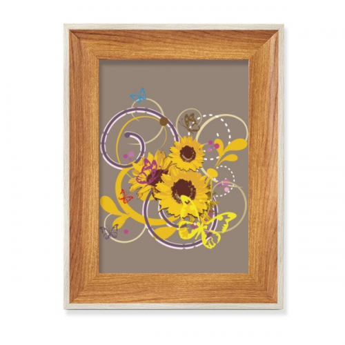 植物花朵向日葵 桌面木相框展示艺术画多套 植物花朵向日葵 桌面木相框展示艺术画多套