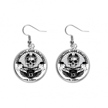 motorcycle indian skeleton flamen totem ear dangle silver drop ear jewelry woman motorcycle indian skeleton flamen totem ear dangle silver drop ear jewelry woman