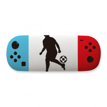 足球运动剪影 近视眼镜盒游戏折叠收纳盒