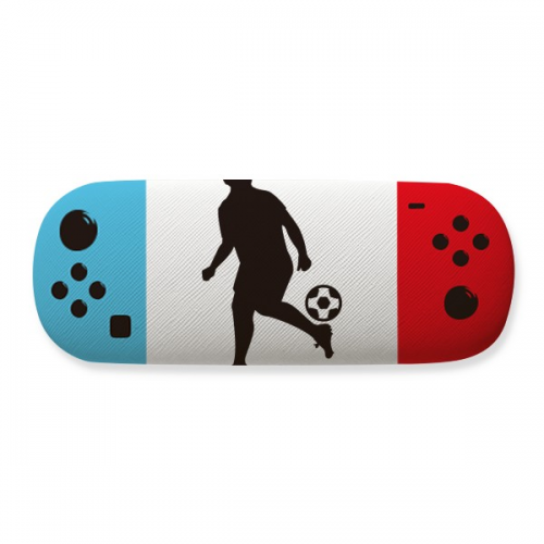 足球运动剪影 近视眼镜盒游戏折叠收纳盒