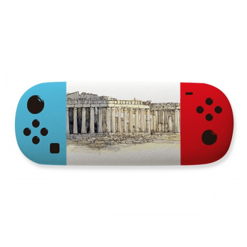 acropolis of athens of greece stoglasses case creative game shell holder