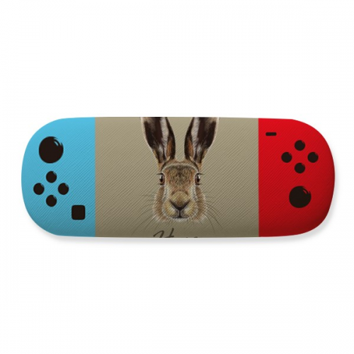 grey big-nosed  hare animal stoglasses case creative game shell holder