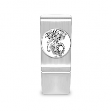 chinese line painting china dragon my clip cash wallet card holder