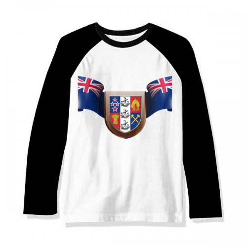 new  national emblem country long sleeve top raglan t-shirt cloth