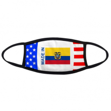  Ecuador Country Love Mouth Head Warmer Anti Dust Stars Stripes Flag Mask