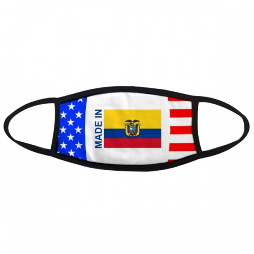  Ecuador Country Love Mouth Head Warmer Anti Dust Stars Stripes Flag Mask