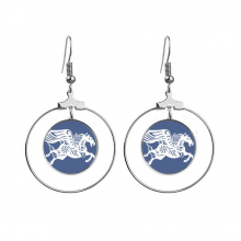 午马年十二生肖剪纸 女士耳环耳挂耳坠首饰