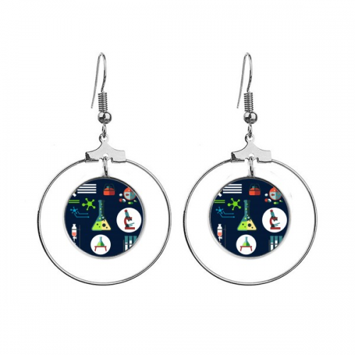 test tube conical flask chestry ears dangle hoop jewelry drop test tube conical flask chestry ears dangle hoop jewelry drop