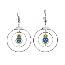 瑞典欧洲国徽 女士耳环耳挂耳坠首饰