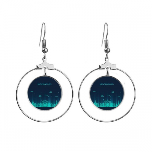 thai  culture shadow bangkok ears dangle hoop jewelry drop 