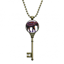 colorful elephant china minority dressing totem key necklpendant tray embellished chain colorful elephant china minority dressing totem key necklpendant tray embellished chain
