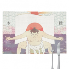 日本人富士山相扑 餐垫隔热布艺厨房桌垫
