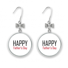 celebrate father's day blessing festival bow ears drop stud pierced hook
