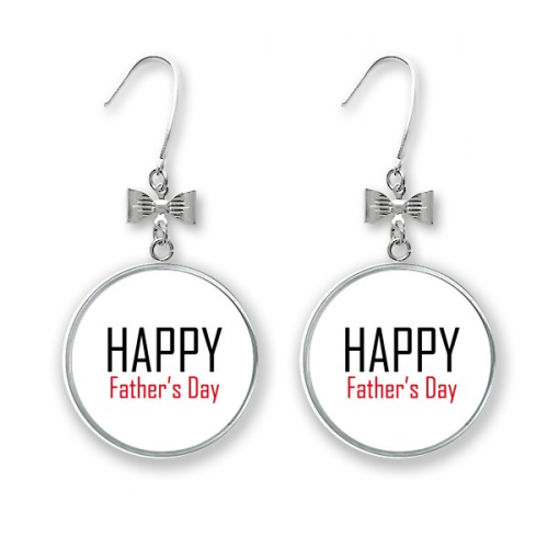 celebrate father's day blessing festival bow ears drop stud pierced hook