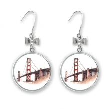en gate bridge in amecalifornia bow ears drop stud pierced hook