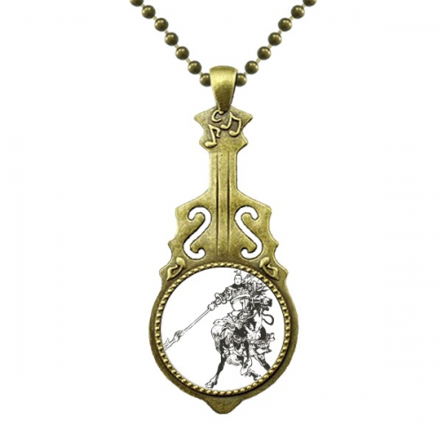 china chinese masterpiece the romance necklantique guitar jewelry music pendant