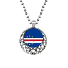 Cape Verde National Flag Africa Country Necklaces Pendant Retro Moon Stars Jewelry