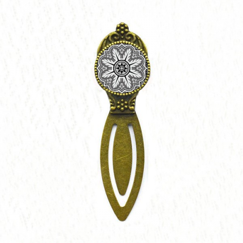 Black White Arabic Style Pattern Bookmark Retro Office Label Page Marker Black White Arabic Style Pattern Bookmark Retro Office Label Page Marker