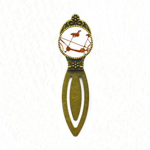 Cartoon Three-seat Bicycle Britain Culture Bookmark Retro Office Label Page Marker