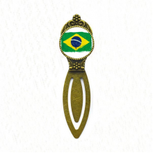 Hand-painted Brazil Flag Brazil Bookmark Retro Office Label Page Marker Hand-painted Brazil Flag Brazil Bookmark Retro Office Label Page Marker