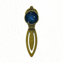 狮子座星座星盘宇宙 欧式书签花纹夹子标签