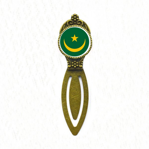 毛里塔尼亚伊斯兰共和国非洲国徽 欧式书签花纹夹子标签