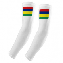 毛里求斯国旗非洲国家象征符号图案 袖套护臂手套防晒冰袖