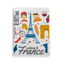 法国地标埃菲尔铁塔风景 套胶本笔记日记本子手账