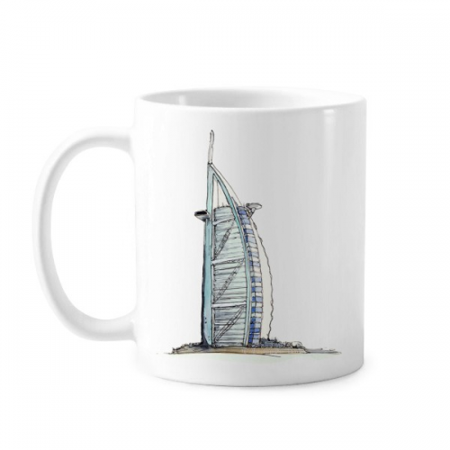 Burj al-Arab luxury hotel Dubai Mug Pottery Cerac Coffee Porcelain Cup Tableware