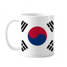 South Korea National Flag Asia Country Mug Pottery Cerac Coffee Porcelain Cup Tableware