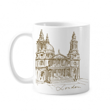 St.Paul's Cathedral England London Mug Pottery Cerac Coffee Porcelain Cup Tableware