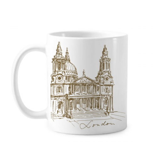 St.Paul's Cathedral England London Mug Pottery Cerac Coffee Porcelain Cup Tableware