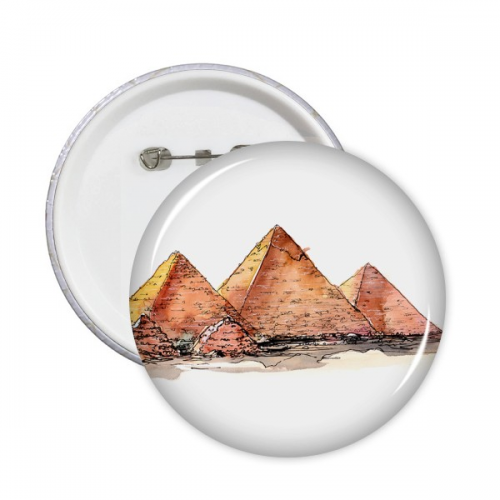 埃及金字塔法老国王陵墓 圆形徽章胸章胸牌装饰挂牌5件礼物