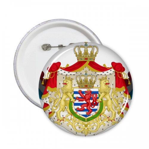 卢森堡国徽标志符号图案 圆形徽章胸章胸牌装饰挂牌5件礼物