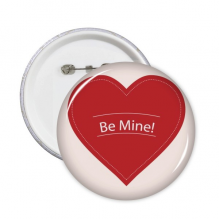 Valentine's Day White Be Mine Pins Badge Button Emblem Accessory Decoration 5pcs Valentine's Day White Be Mine Pins Badge Button Emblem Accessory Decoration 5pcs