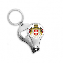 denmark national emblem country symbol nail nipper  key chain bottle opener clipper