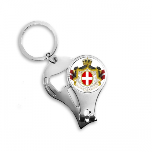 denmark national emblem country symbol nail nipper  key chain bottle opener clipper