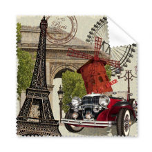 old car france eiffel tower cleaning cloth ph screen glasses cleaner 5pcs
