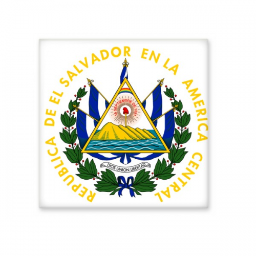 san salvador el salvador national emblem cerac tile glossy decal ged brick adorn st