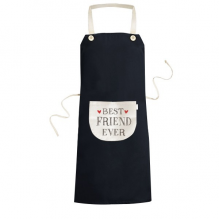 Best friend ever Quote Heart Apron Bib Sarong Cooking Baking Kitchen Pocket Pinafore