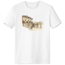 土耳其以弗所亚细亚大城市爱琴海 男女白色短袖T恤创意纪念衫个性T恤衫礼物