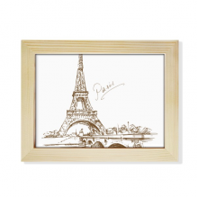 The Eiffel Tower Paris France Desktop Photo Frame Picture Art Decoration Painting 6x8 inch